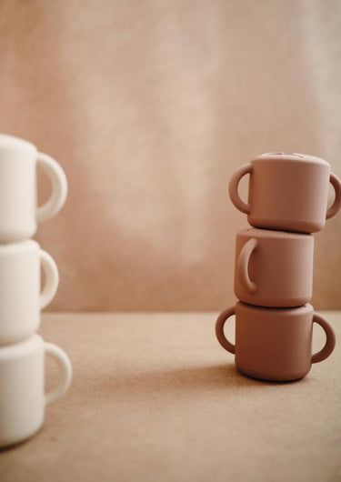 Mushie Silicone Snack Cup, Cloudy Mauve